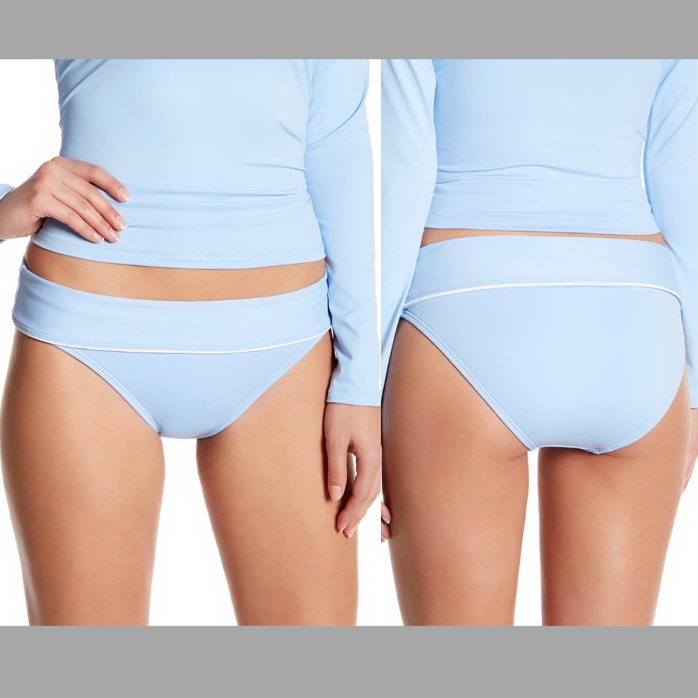 NEW Tommy‎ Bahama Deck Wide Band Bikini Bottom in Sky Blue [SZ XS ]